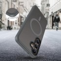 Etui Tech-Protect MagMat MagSafe na Samsung Galaxy S25 - przezroczysto-szare
