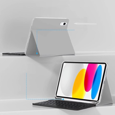 Etui Tech-Protect SC Pen + Keyboard na iPad 10.9" 2022 (10 gen.) / 11" 2025 (11 gen.) - szare Etui Tech-Protect SC Pen + Keyboard na iPad 10.9" 2022 (10 gen.) / 11" 2025 (11 gen.) - szare