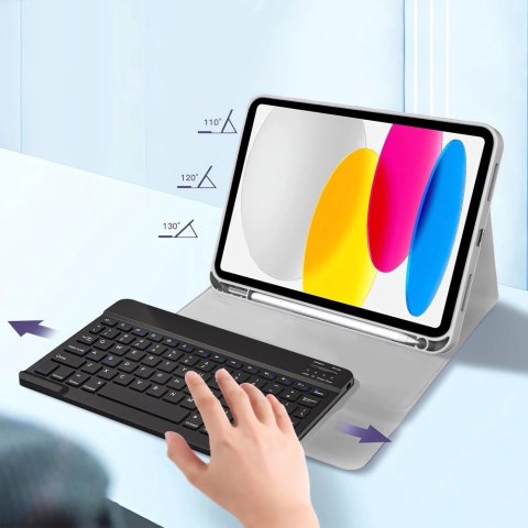 Etui Tech-Protect SC Pen + Keyboard na iPad 10.9" 2022 (10 gen.) / 11" 2025 (11 gen.) - szare Etui Tech-Protect SC Pen + Keyboard na iPad 10.9" 2022 (10 gen.) / 11" 2025 (11 gen.) - szare