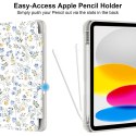 Etui Tech-Protect SC Pen na iPad 10.9" 2022 (10 gen.) / 11" 2025 (11 gen.) - stokrotki z liśćmi