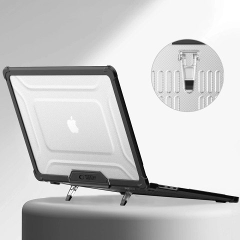 Etui Tech-Protect SmartShell Pro na MacBook Air 15" 2023-2025 M2 / M3 / M4 - przezroczysto-czarne Etui Tech-Protect SmartShell Pro na MacBook Air 15" 2023-2025 M2 / M3 / M4 - przezroczysto-czarne