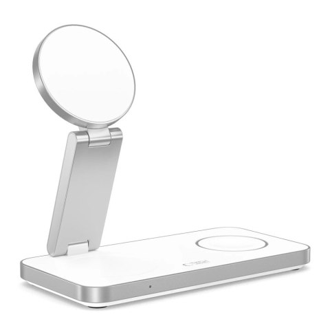 Ładowarka indukcyjna Tech-Protect QI15W-A47 MagSafe 3w1 + kabel USB-C - biała Ładowarka indukcyjna Tech-Protect QI15W-A47 MagSafe 3w1 + kabel USB-C - biała