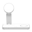 Ładowarka indukcyjna Tech-Protect QI15W-A47 MagSafe 3w1 + kabel USB-C - biała