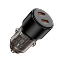 Ładowarka samochodowa CC03 2-porty PD100W - czarna