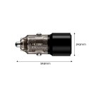 Ładowarka samochodowa CC03 2-porty PD100W - czarna