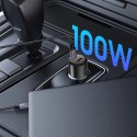 Ładowarka samochodowa CC03 2-porty PD100W - czarna