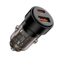 Ładowarka samochodowa CC03 2-porty PD75W - czarna