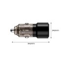 Ładowarka samochodowa CC03 2-porty PD75W - czarna