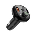 Ładowarka samochodowa Tech-Protect CC06 3-porty PD72W z transmiterem - czarna
