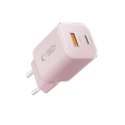 Ładowarka sieciowa Tech-Protect NCM33W 2-porty PD33W/QC3.0 - różowa