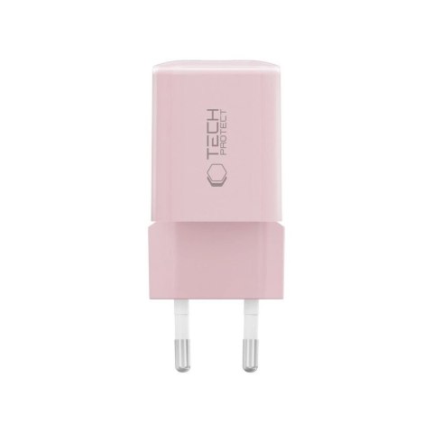 Ładowarka sieciowa Tech-Protect NCM33W 2-porty PD33W/QC3.0 - różowa Ładowarka sieciowa Tech-Protect NCM33W 2-porty PD33W/QC3.0 - różowa
