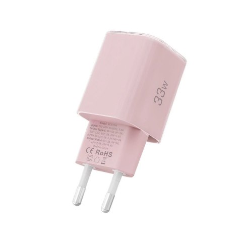 Ładowarka sieciowa Tech-Protect NCM33W 2-porty PD33W/QC3.0 - różowa Ładowarka sieciowa Tech-Protect NCM33W 2-porty PD33W/QC3.0 - różowa