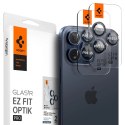 Osłona aparatu Spigen Optik.tR EZ Fit Camera Protector na iPhone 14 Pro / Pro Max / 15 Pro / Pro Max - tytan błękitny 2 szt.