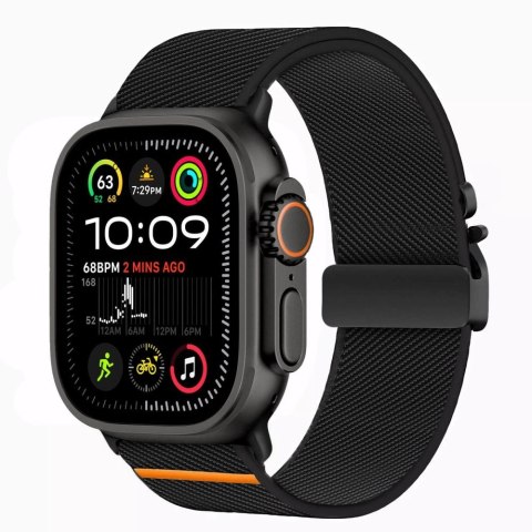 Pasek Tech-Protect Nylon Clasp na Apple Watch 44 / 45 / 46 / 49 mm - czarne Pasek Tech-Protect Nylon Clasp na Apple Watch 44 / 45 / 46 / 49 mm - czarne
