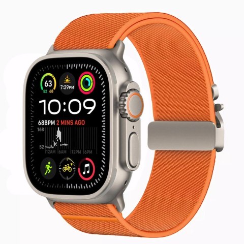 Pasek Tech-Protect Nylon Clasp na Apple Watch 44 / 45 / 46 / 49 mm - pomarańczowy Pasek Tech-Protect Nylon Clasp na Apple Watch 44 / 45 / 46 / 49 mm - pomarańczowy