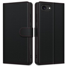 TECH-PROTECT WALLET RS IPHONE 16E BLACK/RED Etui Tech-Protect Wallet na iPhone 16e - czarne
