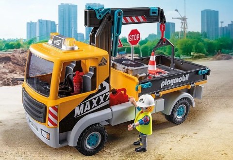 Zestaw z figurkami Action Heroes 71750 Ciężarówka budowlana z dźwigiem Zestaw z figurkami Action Heroes 71750 Ciężarówka budowlana z dźwigiem