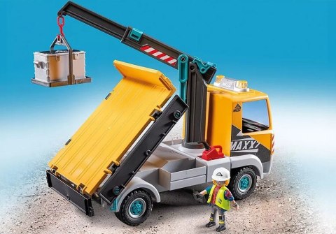Zestaw z figurkami Action Heroes 71750 Ciężarówka budowlana z dźwigiem Zestaw z figurkami Action Heroes 71750 Ciężarówka budowlana z dźwigiem