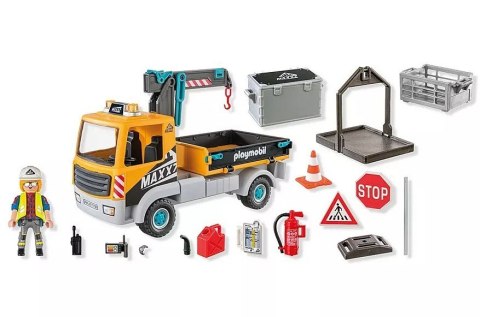 Zestaw z figurkami Action Heroes 71750 Ciężarówka budowlana z dźwigiem Zestaw z figurkami Action Heroes 71750 Ciężarówka budowlana z dźwigiem