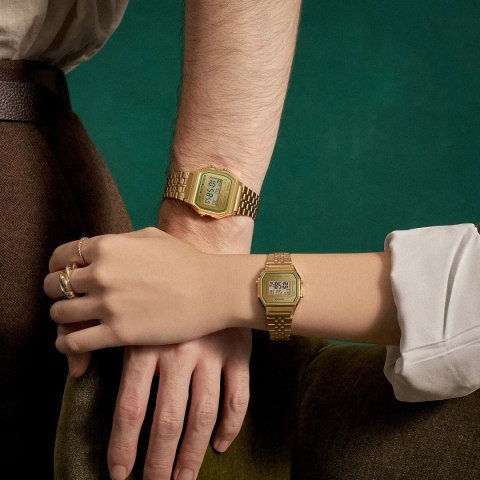 CASIO VINTAGE Mod. ICONIC GENT GOLD GREEN CASIO VINTAGE Mod. ICONIC GENT GOLD GREEN