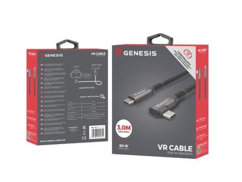 Kabel USB-C M/M 3.2 GEN 2 3M 10GB/S PD60W VR Kabel USB-C M/M 3.2 GEN 2 3M 10GB/S PD60W VR