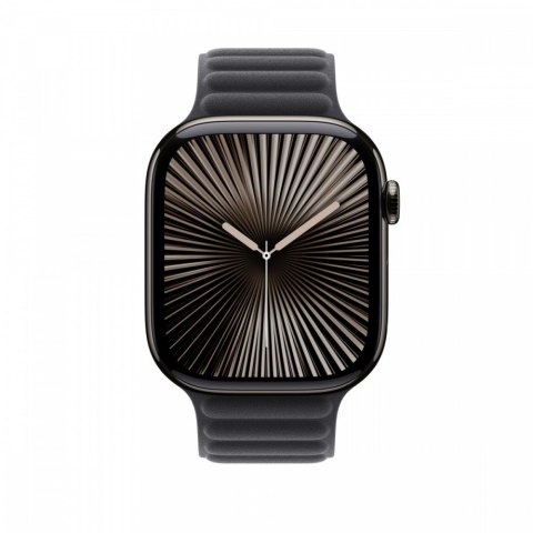 Pasek karbowany magnetyczny w kolorze czarnym do koperty 46 mm - rozmiar M/L Pasek karbowany magnetyczny w kolorze czarnym do koperty 46 mm - rozmiar M/L