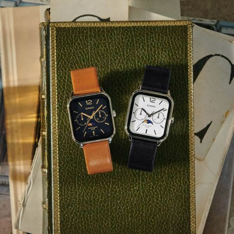 CASIO COLLECTION Mod. MOONPHASES LEATHER - BLACK CASIO COLLECTION Mod. MOONPHASES LEATHER - BLACK