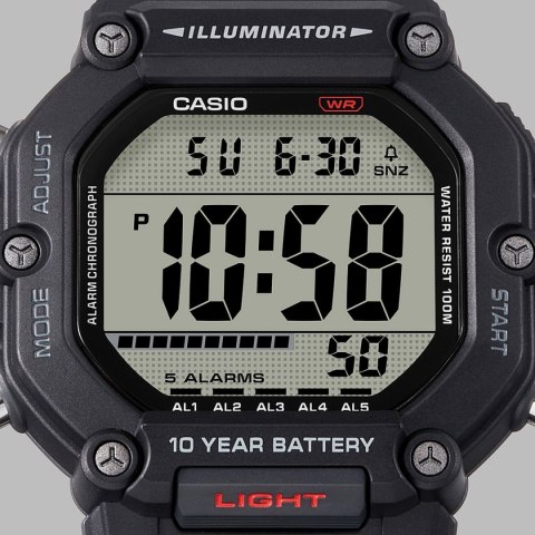 CASIO SPORT COLLECTION Mod. OVERSIZE 10 YEARS BATTERY - BLACK CASIO SPORT COLLECTION Mod. OVERSIZE 10 YEARS BATTERY - BLACK