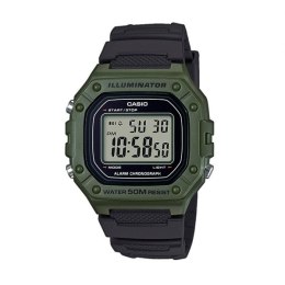 ?CASIO TIMELESS COLLECTION Mod. SPORT ILLUMINATOR WR 50M. ALARM. CHRONOGRAPH - ARMY GREEN