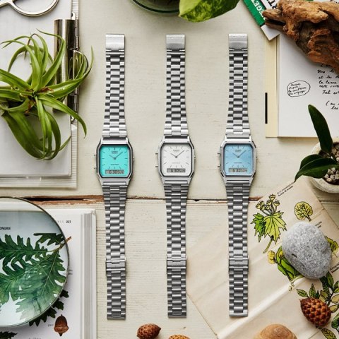 CASIO VINTAGE Mod. EDGY COLLECTION SUNRAY DIAL - LIGHT BLUE CASIO VINTAGE Mod. EDGY COLLECTION SUNRAY DIAL - LIGHT BLUE