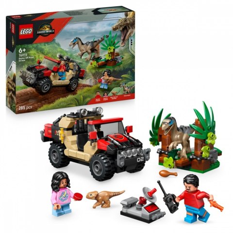 Klocki Jurassic World 76972 Ucieczka terenówką przed raptorem Klocki Jurassic World 76972 Ucieczka terenówką przed raptorem