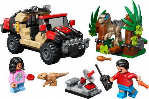 Klocki Jurassic World 76972 Ucieczka terenówką przed raptorem Klocki Jurassic World 76972 Ucieczka terenówką przed raptorem