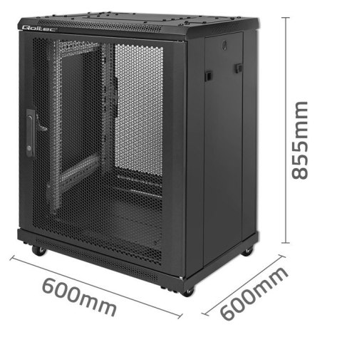 Szafa RACK 19" | 15U | 600 x 600 x 855 | stalowa obudowa Szafa RACK 19" | 15U | 600 x 600 x 855 | stalowa obudowa