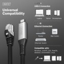 Kabel adapter USB-C - RJ45 Kat. 6A S/FTP, 1 Gbit/s, USB 3.2 Gen1, LSZH, 2m