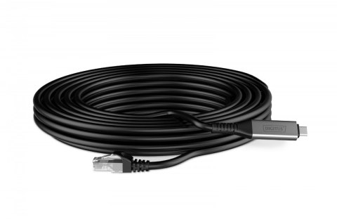 Kabel adapter USB-C - RJ45 Kat. 6A S/FTP, 1 Gbit/s, USB 3.2 Gen1, LSZH, 5m Kabel adapter USB-C - RJ45 Kat. 6A S/FTP, 1 Gbit/s, USB 3.2 Gen1, LSZH, 5m