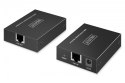 Przedłużacz (extender) po skrętce kat.6 USB 2.0 do 150m, 4x USB-A do 480 Mbps, 1x RJ45 (Gigabit Ethernet) - zestaw (odbiornik/na