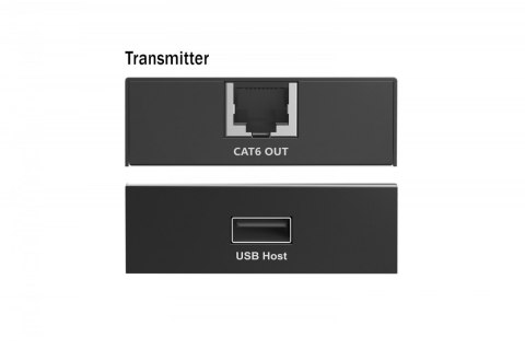 Przedłużacz (extender) po skrętce kat.6 USB 2.0 do 150m, 4x USB-A do 480 Mbps, 1x RJ45 (Gigabit Ethernet) - zestaw (odbiornik/na Przedłużacz (extender) po skrętce kat.6 USB 2.0 do 150m, 4x USB-A do 480 Mbps, 1x RJ45 (Gigabit Ethernet) - zestaw (odbiornik/na