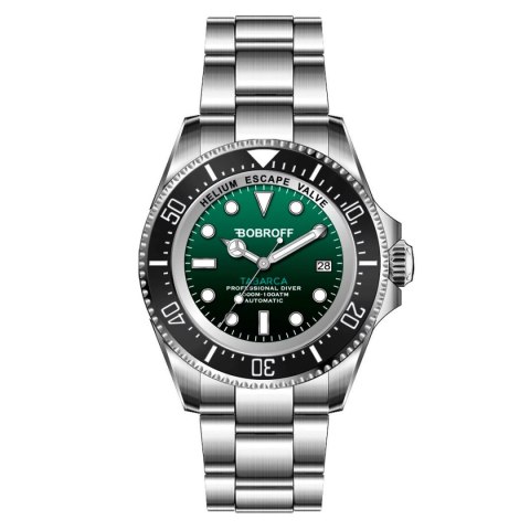 Men's Watch Bobroff BF00 (Ø 44 mm) - Black Men's Watch Bobroff BF00 (Ø 44 mm) - Black