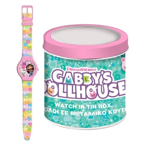 Infant's Watch Gabby's Dollhouse 000574089 - TIN BOX Ø 33 mm Infant's Watch Gabby's Dollhouse 000574089 - TIN BOX Ø 33 mm