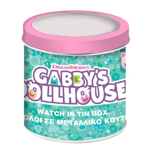 Infant's Watch Gabby's Dollhouse 000574089 - TIN BOX Ø 33 mm Infant's Watch Gabby's Dollhouse 000574089 - TIN BOX Ø 33 mm
