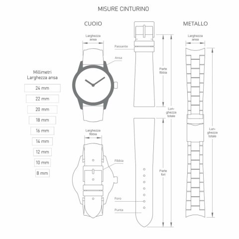 Watch Strap Morellato A01X5760187019CR22 Watch Strap Morellato A01X5760187019CR22