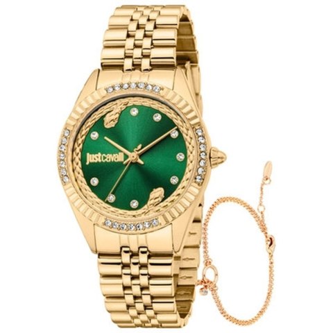 Ladies' Watch Just Cavalli ANIMALIER SPECIAL PACK + BRACELET Golden (Ø 30 mm) Ladies' Watch Just Cavalli ANIMALIER SPECIAL PACK + BRACELET Golden (Ø 30 mm)