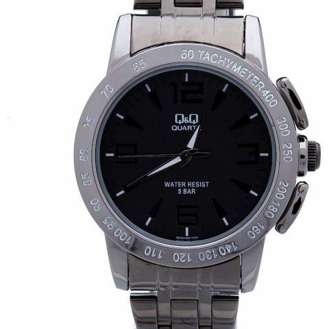 Men's Watch Q&Q Q602J405Y Black Silver (Ø 40 mm) Men's Watch Q&Q Q602J405Y Black Silver (Ø 40 mm)