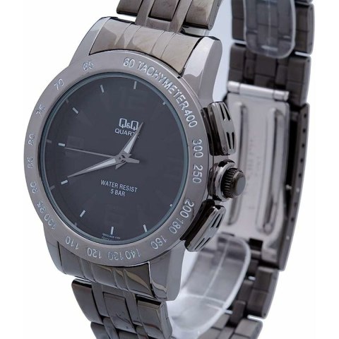 Men's Watch Q&Q Q602J405Y Black Silver (Ø 40 mm) Men's Watch Q&Q Q602J405Y Black Silver (Ø 40 mm)