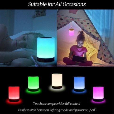 Lampka nocna Techly LED kolorowa bezprzewodowa Lampka nocna Techly LED kolorowa bezprzewodowa