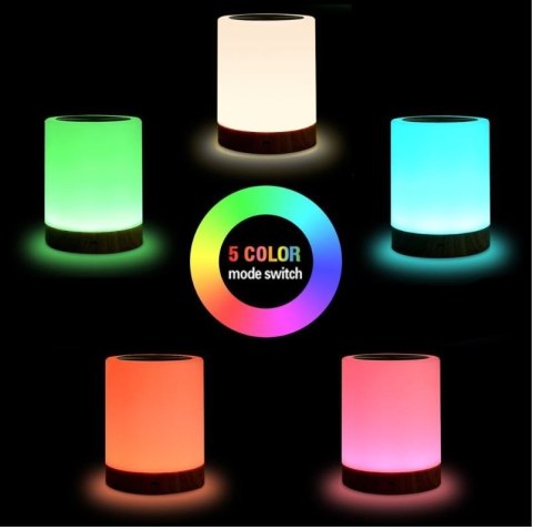 Lampka nocna Techly LED kolorowa bezprzewodowa Lampka nocna Techly LED kolorowa bezprzewodowa