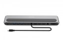 Stacja dokująca USB-C 12 portowa, max. 8K/30Hz z HDR, HDMI, DP, max. 3 monitory (MST), USB-C 3.2 Gen2, Gigabit Ethernet, SD/Micr