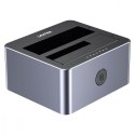 Stacja klonująca dyski 2x 2,5/3,5; CLONE; USB-C 10 Gbps