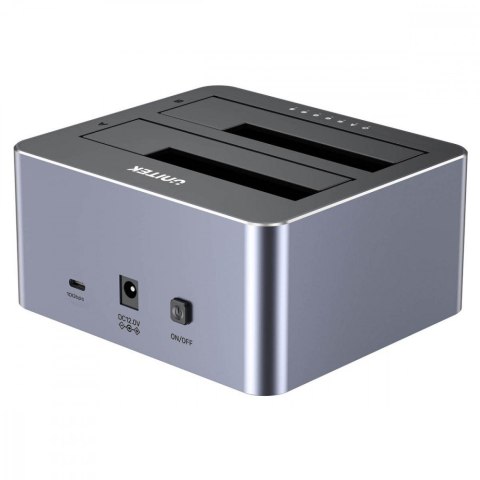Stacja klonująca dyski 2x 2,5/3,5; CLONE; USB-C 10 Gbps Stacja klonująca dyski 2x 2,5/3,5; CLONE; USB-C 10 Gbps