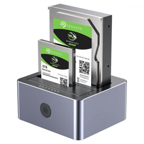 Stacja klonująca dyski 2x 2,5/3,5; CLONE; USB-C 10 Gbps Stacja klonująca dyski 2x 2,5/3,5; CLONE; USB-C 10 Gbps
